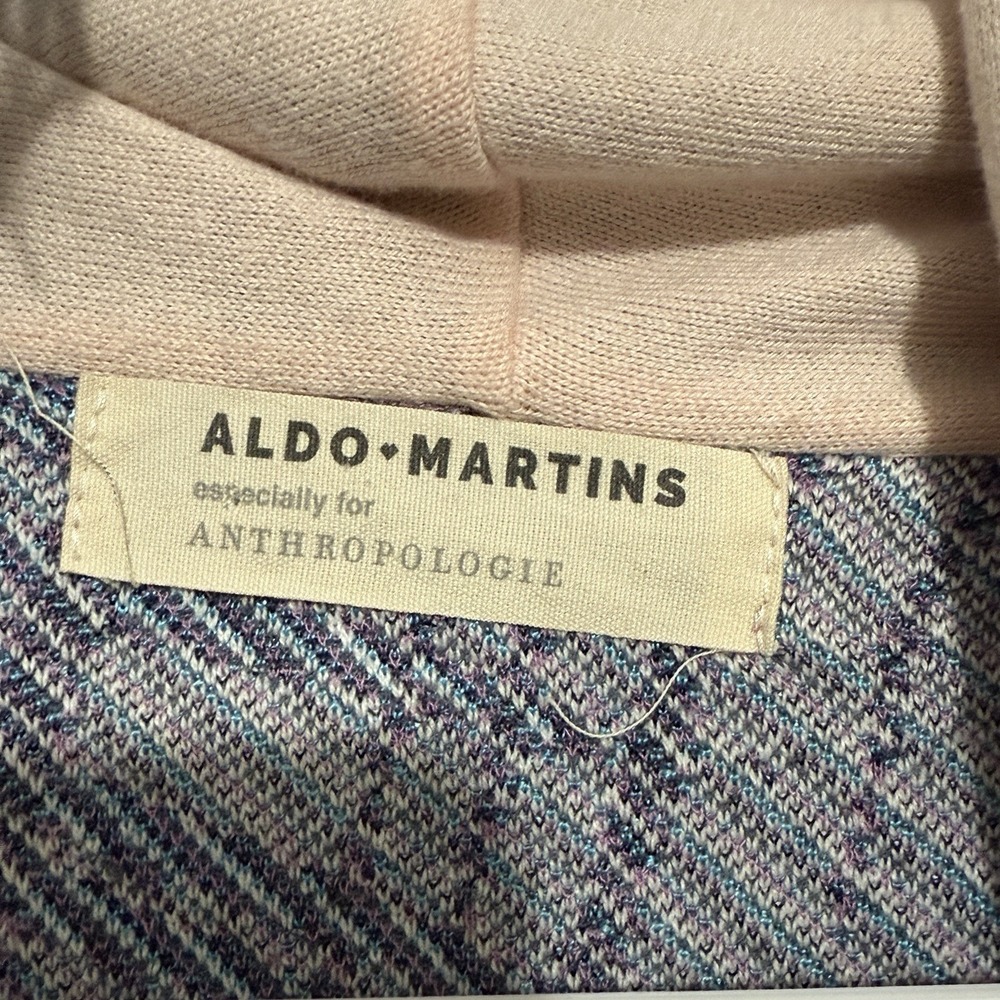 Anthropologie Aldo Martins Tropical Boho Fringed Cardigan with Pockets No Belt - Picture 5 of 10